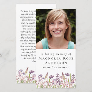 Stor 4x8-minnesbokmärke   Wildblomlavender