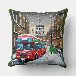 Stor 50 x 50 Cushion Cotton - Jul - London Kudde
