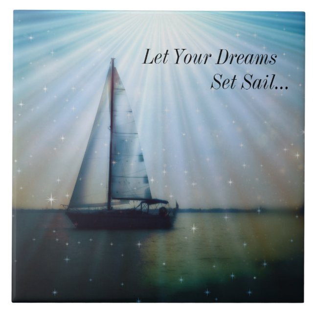 Stor (6 tum x 6 tum) keramiskt fotouppställning kakelplatta (Framsidan)