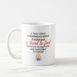 Stor administrativ assistent Personlig namngåva Kaffemugg