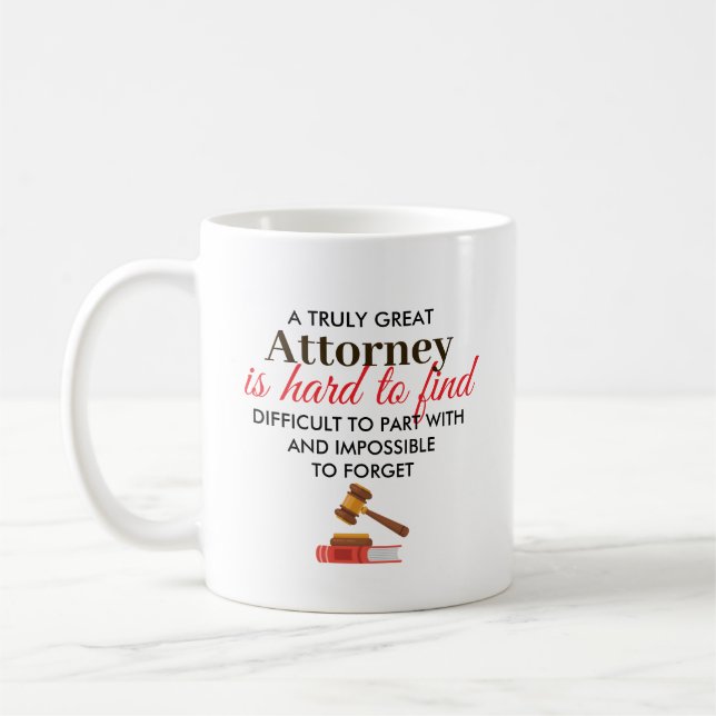 Stor advokatpersonlig namngåva kaffemugg (Vänster)