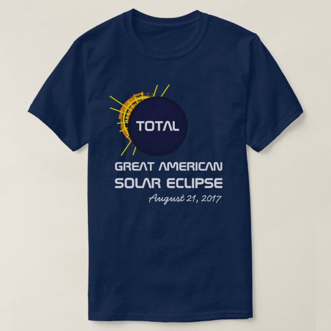 Stor amerikansk total solförmörkelse anpassningsba tröja (Design framsida)