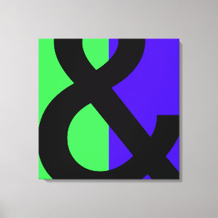 Stor Ampersand-symbol Canvastryck