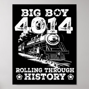 Stor ångtåg Big 4014 ångtåg lokomotiv Co Poster