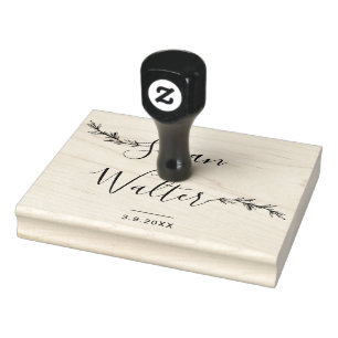 Stor Anpassningsbar Calligraphy Bröllop Stämpel
