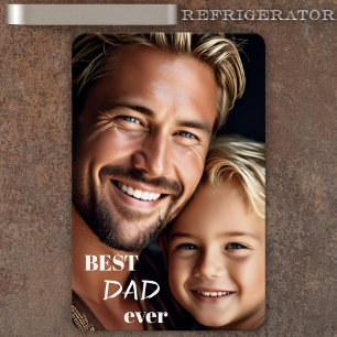 Stor Anpassningsbar Photo Best Pappa någonsin Flex Magnet