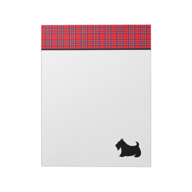 Stor anteckningsbok för Scottish Terrier Anteckningsblock (Roterad)