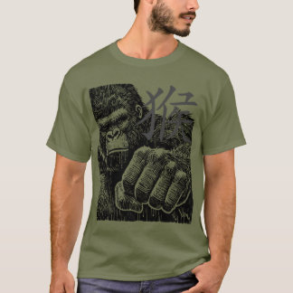 Stor Ape-knapp T Shirt