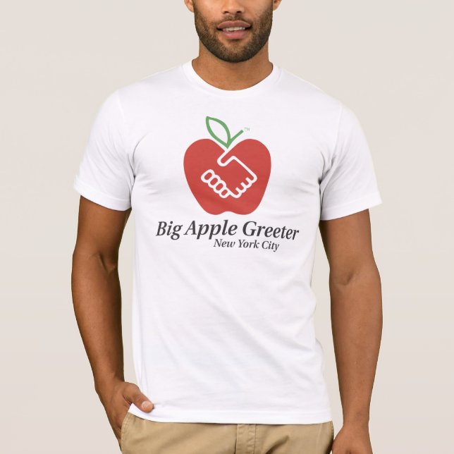 Stor Apple Greeter, Inc. Tshirt T Shirt (Framsida)