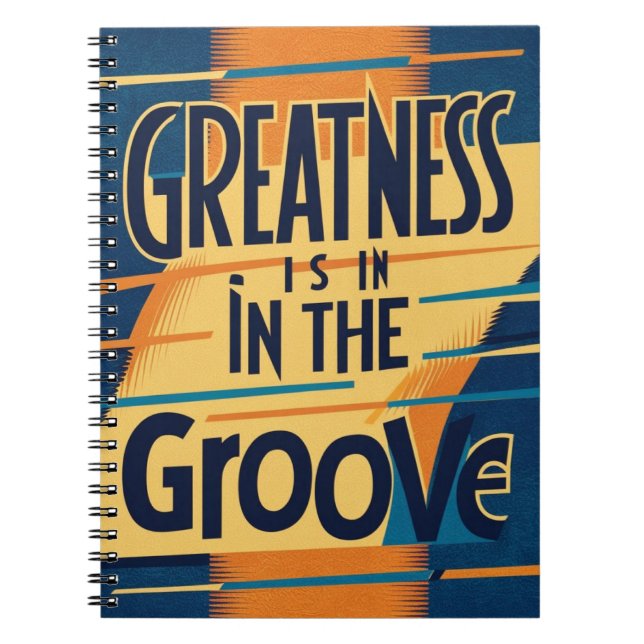 Stor är i Groove, alternativ 2 Anteckningsbok (Framsidan)