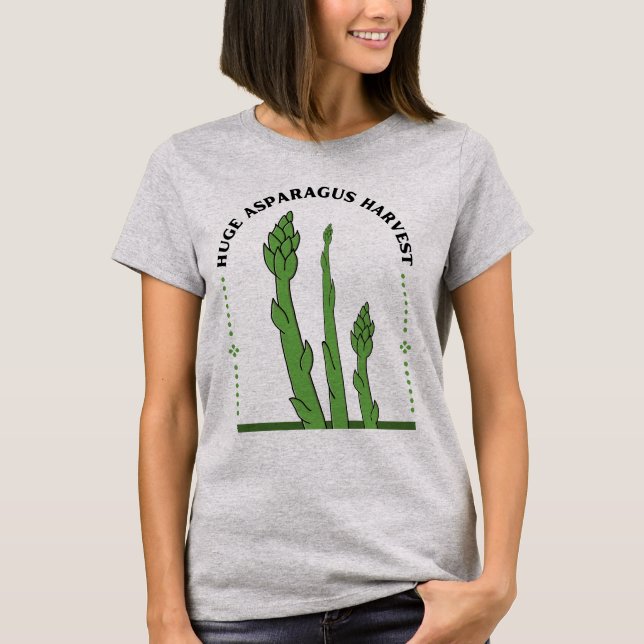 Stor Aspargeskörd Rolig Trädgårdsmästare i Kök T-S T Shirt (Framsida)