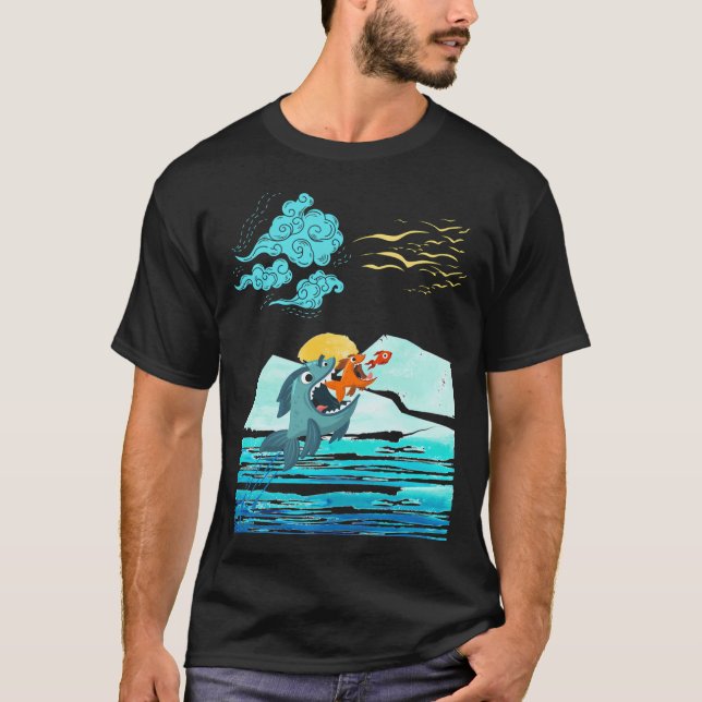 stor äter liten - livets sanning t shirt (Framsida)