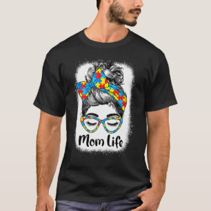 Stor Autism Rödig Knot Solglasögon Autism Pussel A T Shirt