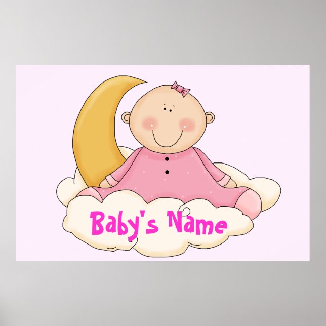 Stor Baby Nursery Mural Poster (Framsidan)