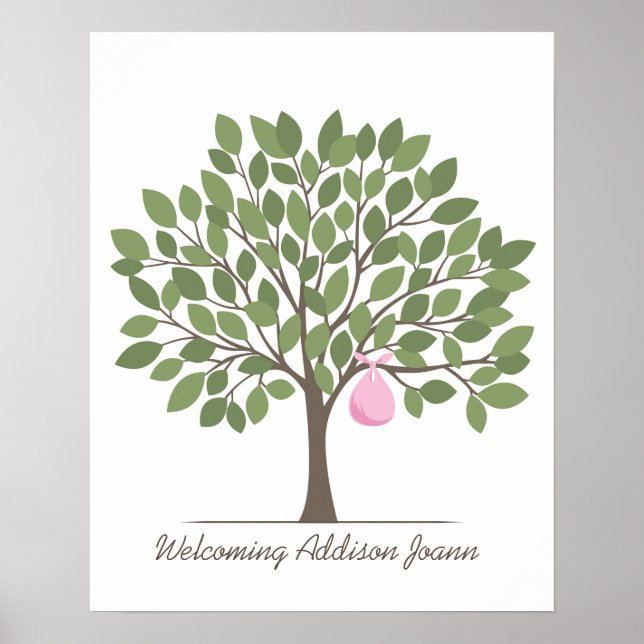 Stor babysignaturträd poster (Framsidan)