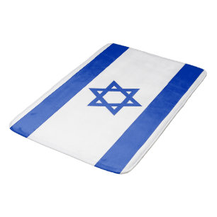 Stor badmatt med flagga av Israel Badrumsmatta