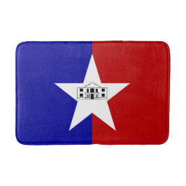 Stor badmatt med flagga av San Antonio Badrumsmatta