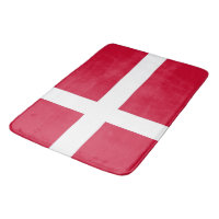 Stor badmatt med flagga från Danmark