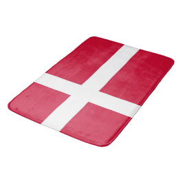 Stor badmatt med flagga från Danmark Badrumsmatta