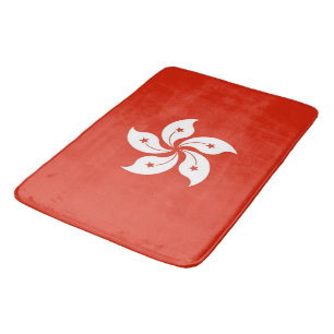 Stor badmatt med flagga från Hongkong Badrumsmatta