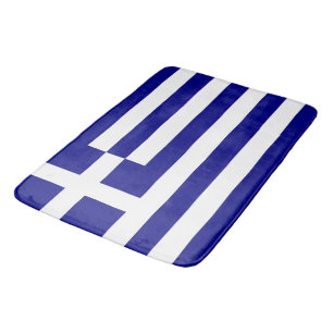 Stor badmatt med Greklands flagga Badrumsmatta