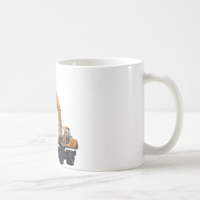 Stor Baggergrävskopa Kaffemugg (Höger)