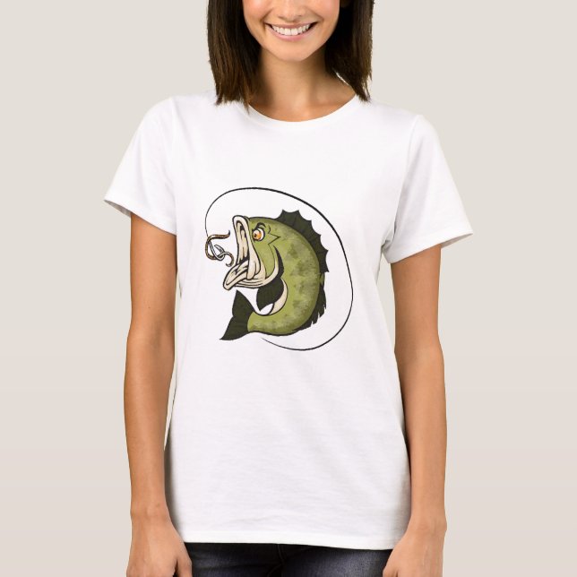 Stor bass mun t shirt (Framsida)