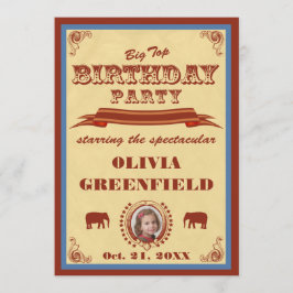 Stor bästa födelsedagsfest inbjudan