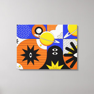 Stor Bauhaus Art Kanvastryck 8 (Storlek justerbar)