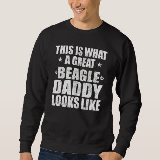 Stor Beagle Pappa Hund Ägare Lång Ärmad Tröja
