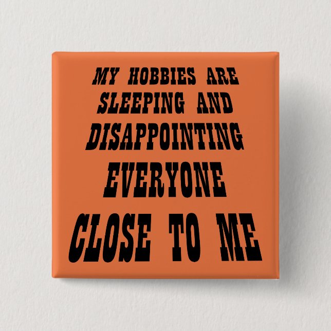 Stor besvikelse, underlig knapp, fäste knapp (Framsida)