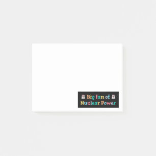 Stor beundrare av kärnkraft post-it block