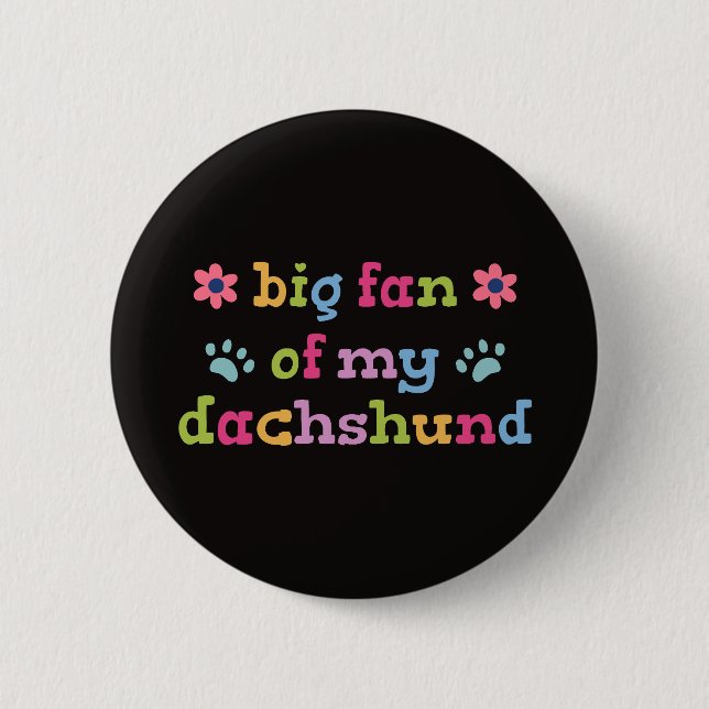 Stor beundrare av min Dachshund Knapp (Framsida)