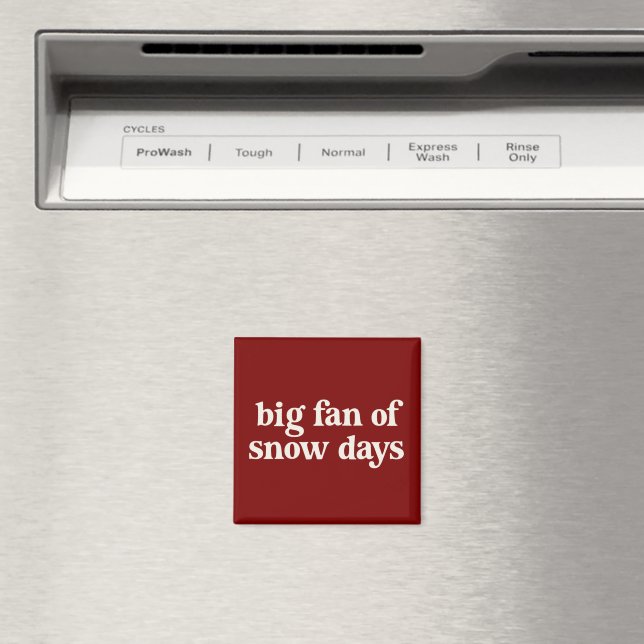 Stor beundrare av snödagar Roliga vinteruppehållsl Magnet (In Situ (Dishwasher))