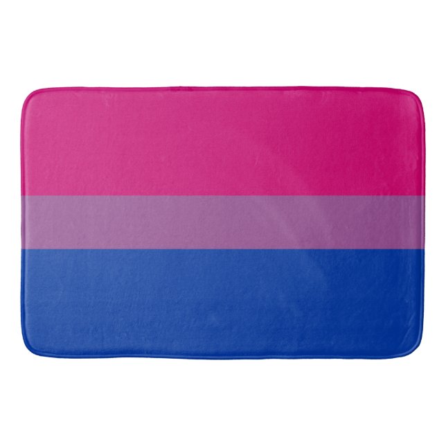 Stor bisexuell flagg badrumsmatta (Framsidan)