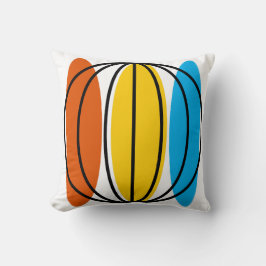 Stor blå bakruta kudde