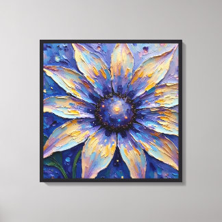 Stor Blå Blomma Impressionistiskt Tryck | Botanik