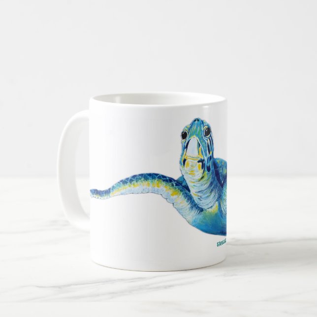 Stor blå mugg (Framsida vänster)