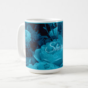 Stor blå Ro-kaffe Mugg