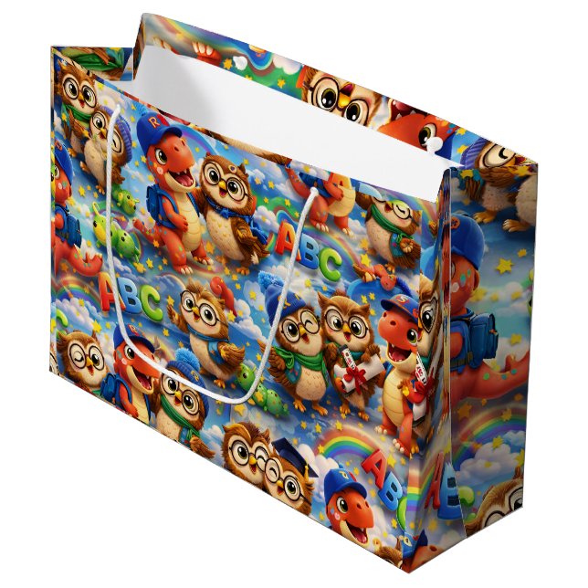 Stor blank presentpåse de (Framsidan Vinklad)