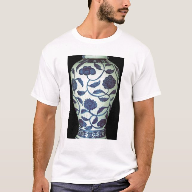 Stor blått- och vitvas, Jaijing period Tee (Framsida)