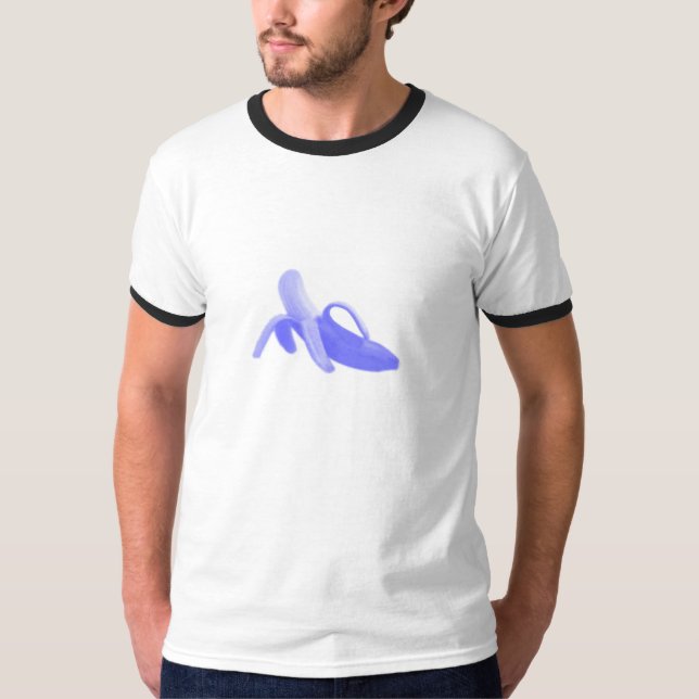 Stor blåttbanan tee shirt (Framsida)