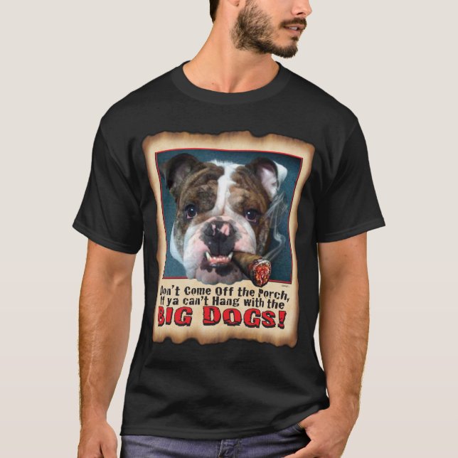 STOR BLK T FÖR HUNDTJURHUND T-SHIRT (Framsida)