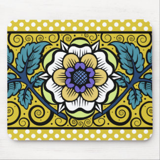 Stor blomma för sommarPrimrose - gula Mousepad Musmatta