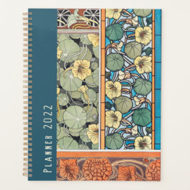 Stor Blommigt för vintage Art nouveau