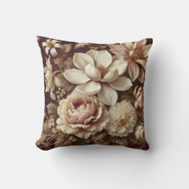 Stor Blommigt Motif Design Mönster 12 Kudde