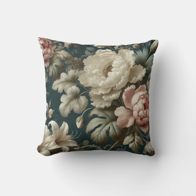 Stor Blommigt Motif Design Mönster 5 Kudde (Framsida)