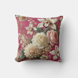 Stor Blommigt Motif Design Mönster 6 Kudde