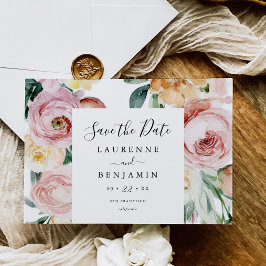 Stor Blomster Foto Spara Datum Korta Annonsering Datumet