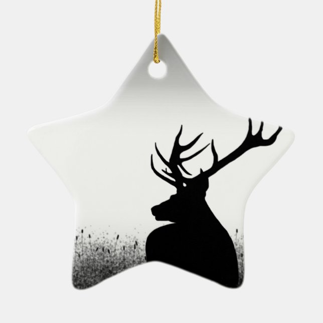 Stor bock julgransprydnad keramik (Framsidan)